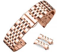 Niziruoup Bracelet de montre en acier inoxydable avec extrémités incurvées de 14 mm, 16 mm, 18 mm, 19 mm, 21 mm, 20 mm, 22 mm, 23 mm, 24 mm, bracelet de rechange universel en métal de qualité