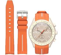Niziruoup Bracelet Montre Caoutchouc pour Omega x Swatch MoonSwatch Speedmaster 20mm Courbe Sans Soudure TPU Remplacement de Montre Original Bracelet Rubber Watch Strap pour Femme Homme