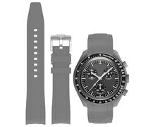 Niziruoup Bracelets pour Montre Omega x Swatch MoonSwatch Rolex Seiko,Courbe Sans Soudure,Bracelet de Rechange Silicone Caoutchouc 20mm 22mm Bracelets de Remplacement pour Homme Femme
