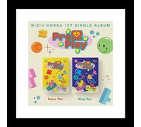 NiziU Press Play 1st Single Album CD+Photobook+Photocard+Photocard frame+Postcard+Sticker+Tracking Sealed (Press Version)