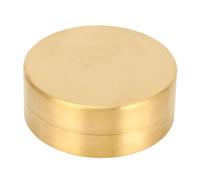 NIZUUONE Boîte à Scellée en Laiton Rond Pilules de Bijoux Conteneur Antique Boîte de Rangement Vintage étanche à l'air étanche avec une Patine Vintage pour le Bureau de Voyage à la Maison (S)