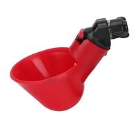 NIZUUONE Bol à Eau Rouge Automatique Poulet Tasse de Tasse de Mamelon pour la Volaille, la Caille, L'interrupteur à Ressort à Soupape de Précision