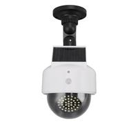 NIZUUONE Caméra Factice Solaire de sécurité Extérieure, Caméras de Surveillance Simulées à énergie Solaire avec Lumière LED Rouge Clignotante, pour L'intérieur et L'extérieur