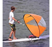 NIZUUONE Canoë Voile Kayak Voile Gonflable PVC PVC Paddle Vent avec Fenêtre Large Fenêtre élevée de Transparence élevée Connexion Sécurisée pour Les Bateaux Gonflables