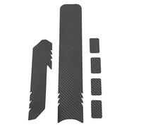 NIZUUONE High -Performance Synthetic Leather Stickers pour Le Cadre de la Fourche pour la Prévention de la Prévention de L'écrasement (Style Fibre de Carbone)