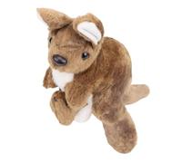 NIZUUONE Jouet en Peluche Kangourou, Poupée Animale en Peluche Mère Douce et bébé Peluche avec Une Adorable Pochette pour Les Enfants de Réconfort Décor du Temps de Jeu