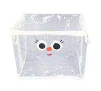 NIZUUONE Livres Boîte de Rangement Borne de Grande capacité PVC PVC Book Storage Books with 2 Poignées pour Les Accessoires de Manuels Lourds