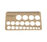 NIZUUONE Outils de Mesure de Mamelon en Silicone Doux pour Trouver une Bride Adéquate D'extraction du Lait, Comprend un Ruban Souple de 1,5 M, une Aide à la Récupération Post-partum (BROWN)