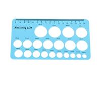 NIZUUONE Outils de Mesure de Mamelon en Silicone Doux pour Trouver une Bride Adéquate D'extraction du Lait, Comprend un Ruban Souple de 1,5 M, une Aide à la Récupération Post-partum (BLUE)