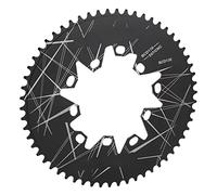 NIZUUONE Prime de Vélo Pouettage Ovale Pounage Routier 58T Aluminium Aluminium Chariot de Chaîne pour Les Vélos Pliants de la Route avec des Dents Négatives Positives CNC Coupe CNC