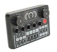 NIZUUONE Réduction de la Carte de Bruit Avancée 5.0 pour Le karaoké et Le Mélangeur de DJ, Les Effets Sonores de Signe de Sondage de Mini-mixeur Polyvalent