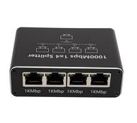 NIZUUONE Splitter LAN Ethernet Commutation de 1000 Mbps Ethernet Splitter, Plug and Play Adaptateur pour Cat 6 7 8 Câbles, Large compatibilité pour Divers Appareils, Construction D'alliages en