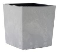 Nizza Stone Pot de Fleurs en Plastique avec Insert Gris Aspect béton 40 x 41 cm