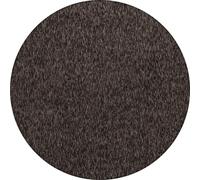 Nizza tapis poils court bouclé rond Ø 120cm brun