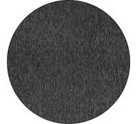 Nizza tapis poils court bouclé rond Ø 160cm anthracite
