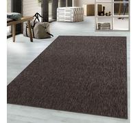 Nizza tapis velours bouclé rectangulaire 140x200cm marron 1800