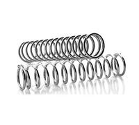 NJ-SPRING, 10pcs blanc Galvanisé Ressort de compression matériel de ressort de tension Accessoires de fil Dia Dia extérieur de 5 mm 6 mm (Taille : 0.6 x 5 x 80mm)