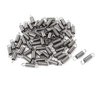 NJ-SPRING, 66pcs 0.4mmx3x12mm 304 Crochet en acier inoxydable double petit ressort de tension for Marine, Ordinateur, Electronique, Automobile (Taille : 66pcs 0.4mmx3x12mm)