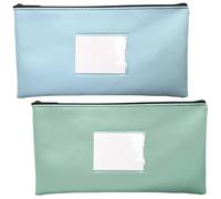 NJCXOLA Pochette Billet de Banque,2 Pièces Rangement Billet de Banque,Pochette Billet,Petite Pochette,Pochette Argent,Pochette Bancaire,Pochette Caisse,Pochette de Dépôt pour Billets,28.5X15cm