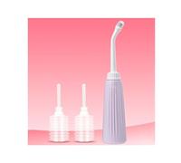 NJDQFA Bidet Portable De Voyage, 500 ML,Double Buse (9 Et 19 Trous), Angle 120°,Valve À Air One-Touch,Douchette WC Portable Nettoyage Antérieur Et Postérieur, pour Hygiène Quotidienne