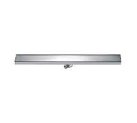 NJDQFA Caniveau De Douche en Carrelé Encastré 2 en 1,Siphon De Sol Douche en Acier Inoxydable,Salle De Bain Bonde Douche Extra Plate,Middle Drainage,6.8 * 50cm