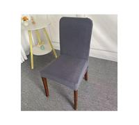 NJDQFA Housse Chaise Salle À Manger 1/2/4/6 Pièces,Lavable Protection De Siège pour Salle À Manger Extensible,Protege Chaise Salle A Manger avec Motif Jacquard,Dark Gray b,6PCS