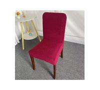 NJDQFA Housse Chaise Salle À Manger 1/2/4/6 Pièces,Lavable Protection De Siège pour Salle À Manger Extensible,Protege Chaise Salle A Manger avec Motif Jacquard,Burgundy a,4PCS