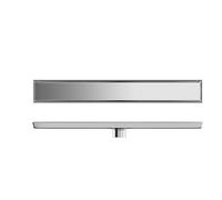 NJDQFA Siphon De Sol Douche en Acier Inoxydable,Caniveau De Douche en Encastré,Caniveau De Douche en Carrelé Encastré 2 en 1,Argent,8.5 * 60cm