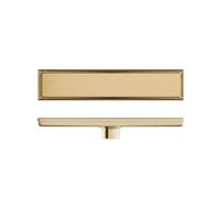 NJDQFA Siphon De Sol Douche en Acier Inoxydable,Caniveau De Douche en Encastré,Caniveau De Douche en Carrelé Encastré 2 en 1,d'or,8.5 * 30cm