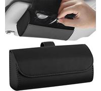 NJFOEUDT Étui à Lunettes de Voiture pour L-and Rover Range Rover Sport 2008-2018, Universel Magnétique Cuir Boîte de Lunettes Porte Lunettes Pare Soleil Organiseur BoîTe Intérieurs Accessoires