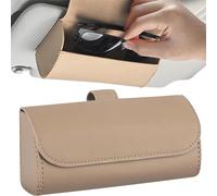 NJFOEUDT Étui à Lunettes de Voiture pour L-and Rover Range Rover Sport 2008-2018, Universel Magnétique Cuir Boîte de Lunettes Porte Lunettes Pare Soleil Organiseur BoîTe Intérieurs Accessoires