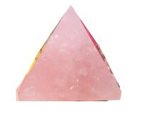 NJFSWNXOR 1 pierre pyramide en quartz rose de 75 à 80 mm en cristal Feng Shui