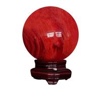 NJFSWNXOR Ornements décoratifs boule de cristal de quartz citrine calcite rouge décoration de la maison (taille : 4 cm)