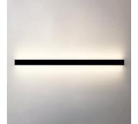 NJFTVEEFI Black Wall Sconce LED Linear Wall Lamp Long Strip Wall Light Minimalist Sconces Wall Lighting Indoor for Bedroom Living Room Hallway Stairway Line Design Wall Wash Lights(4000K,120cm)