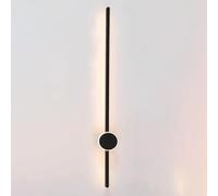 NJFTVEEFI Black Wall Sconce LED Wall Light Bar Linear Strip Wall Lamp Modern Long Sconces Wall Lighting Indoor, Living Room Decor Wall Lights Bedroom Hallway Hardwired Lamps Wall Washer(120cm)