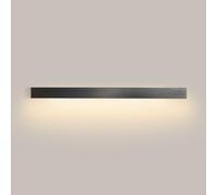 NJFTVEEFI LED Black Wall Sconce Lamp Linear Strip Wall Light Fixture Long Wall Mount Lighting Fixture Minimalist Wall Sconces Indoor Wall Wash Lights for Living Room Bedroom Hallway(3000K,80cm)