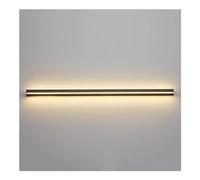 NJFTVEEFI Long Strip Wall Sconce Modern Black LED Wall Lighting, Metal Linear Wall Mounted Lamp for Bedroom Living Room Indoor, Bathroom Porch Hallway Bedside(6000k White Light,120cm)