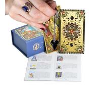 Njidher Cartes De Tarot pour Débutants,80 Cartes De Tarot Illustrées - Instructions étape par étape pour Jeu De Société | pour Adultes Filles Et Garçons