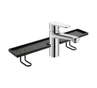 Njidher Étagère de Lavabo de Salle de Bain Rangement Flottant Sans Perçage