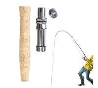 Njidher Manche de Canne à Pêche - Siège de Moulinet Métal Antidérapant Universel | Accessoires pour Cannes,Idéal pour Bateau, Kayak, Bord de Mer, Lac, Étang, Rivière, Eau Douce et Eau de Mer