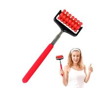 Njidher Masseur de dos télescopique, rouleau de dos télescopique - Bâton de massage à rouleaux musculaires - Bâton de rouleau de massage du, de musculaire, à gratter pour