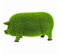 Njidher Sculptures décoratives extérieures - Sculpture mignonne en résine - Statues de jardin vertes floquées - Décoration animale, pour l'extérieur et l'intérieur - Jardin et terrasse