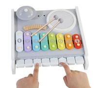 Njidher Xylophone pour bébé - Jouet en bois Jeux éducatifs amusants | Jouet tambour pour bébé comme outil d'apprentissage - Pour filles Maison crèche maternelle maternelle salle de classe anniversaire