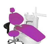 NJIEzhao 1 Ensemble de Housse siège Chaise Dentaire, élastique, Lavable, épais, Protection, Tabouret Dentiste, Dossier, taies d'oreiller Housse de Protection intégrale pour Fauteuil denta(Purple)
