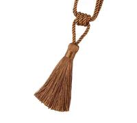NJIEzhao 1PC Curain Tiebacks with Tassel Curtain Clips Rope Tie Backs Holdbacks Home Accessories Decorative Embrasses en Corde pour Rideaux(Coffee)