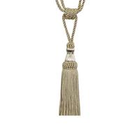 NJIEzhao 1PC Curtain Tiebacks Tassel Clips Rope Tie Backs Holdbacks Decorative Holder Accessories for Drape Embrasses en Corde pour Rideaux(Beige)