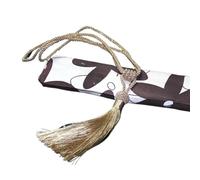 NJIEzhao 1Pc Weave Tassel Curtain Tieback Rope DIY Simple Hanging Ball Tie Backs Holdbacks Home Decorative Embrasses en Corde pour Rideaux(Beige)