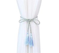NJIEzhao 2/6/10PCS Tassel Curtain Binding Rope Tie Backs for Curtains Embrasses en Corde pour Rideaux(Blue,6 PCS)