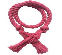 NJIEzhao 2Pcs Handmade Tassel Curtain Tieback Multicolor Buckles Household Decorative Accessories Hand Cotton Linen Rope Embrasses en Corde pour Rideaux(Dark Pink)