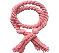 NJIEzhao 2Pcs Handmade Tassel Curtain Tieback Multicolor Buckles Household Decorative Accessories Hand Cotton Linen Rope Embrasses en Corde pour Rideaux(Light Pink)